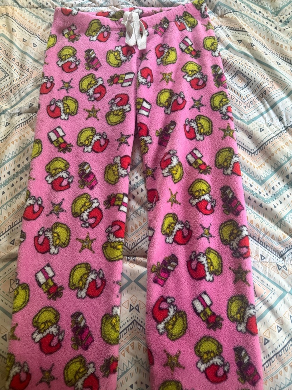 Girls' Pink Holiday Fleece Pajama Pants!